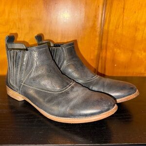 Roan By BedStu Vie Rustic Ankle Chelsea Bootie Black Gray Women’s Boot Size 9